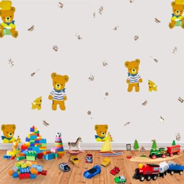 Imagem de Papel de Parede Adesivo Autocolante Rolo 5 Metros x 45cm Decoração Envelopamento (Ursinho)