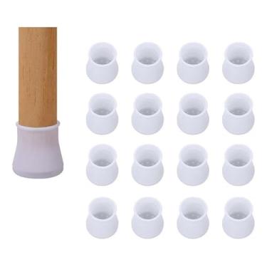 Imagem de Capa Protetora De Silicone Com Para Pés De Mesa E Cadeira Com Feltro - Silenciosa E Resistente Ao Desgaste(B-16Pecas(30-45mm)-R)