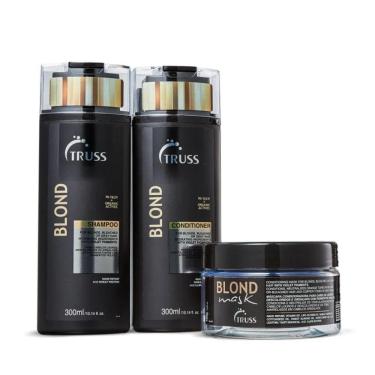 Imagem de Kit Truss Mask Blond Shampoo E Cond. 300Ml + Blond Mask 180G
