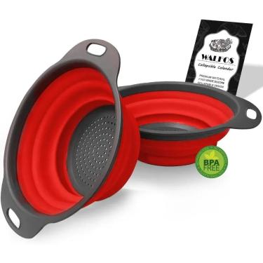 Imagem de Escorredor de Cozinha Dobrável de Silicone Walfos Tapete de Cozinha Dobrável, 2 Peças