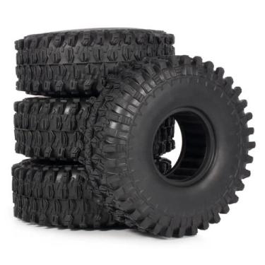 Imagem de Pneus 1/10 RC Crawler 1.9 Rubber 120x44mm com inserções de espuma - Ma