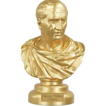 Imagem de Busto Marco Túlio Cícero Cônsul de Roma (Cor Ouro)
