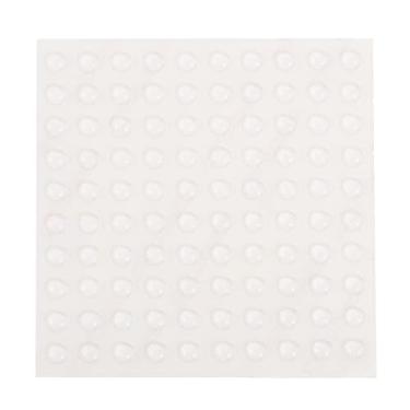 Imagem de 100 peças amortecedores de porta de armário pequenos autoadesivos de borracha transparente para pés de armário almofadas de armário para gaveta de móveis, 6 x 2 mm
