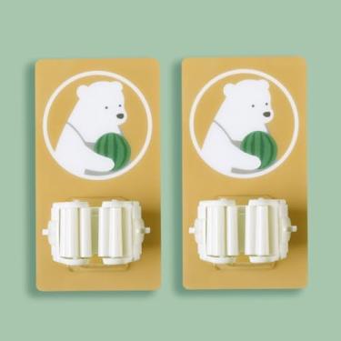 Imagem de Pacote com 2 suportes de vassoura, organizador de ferramentas de desenho animado para jardim, garagem, organizador de lavanderia, itens essenciais