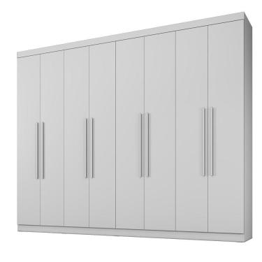 Imagem de Guarda Roupa New Premium 8 Portas 4 Gavetas 8 Prateleiras Branco