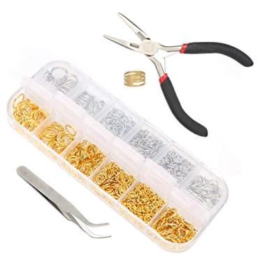 Imagem de Zerodis Kit de Fecho de Lagosta de Anel Alicate de Joias Com Alicate Pinça Fechos Anéis de Salto para Brincos DIY Colares Pulseiras Reparação de Projetos de Artesanato Kit de de Lagosta de Anel Fabricação de Joias