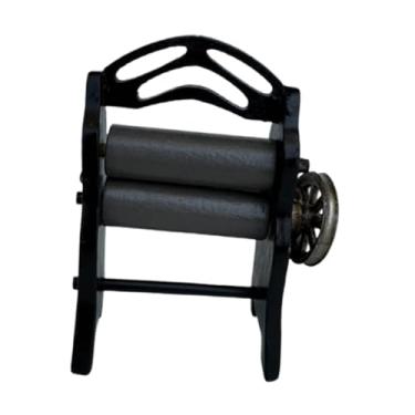 Imagem de menolana Cozinha de brinquedo infantil com moedor manual, em madeira, para pré-escola, modelo mini casa de bonecas em escala 1:12.