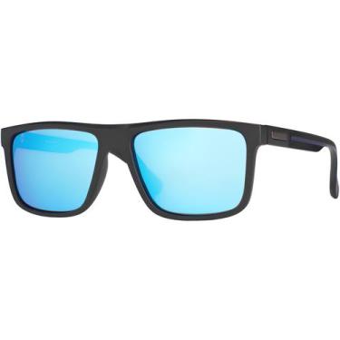 Imagem de Óculos de Sol Masculino Polarizado Proteção UV 400 Formato Quadrado Ar