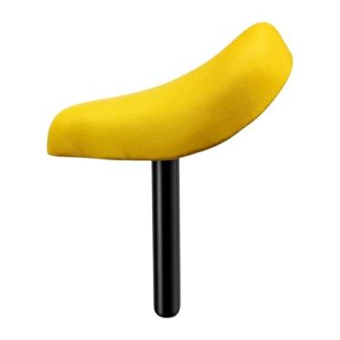 Imagem de Deevoka Crianças selim de bicicleta sela com pós confortável versátil ergonômico macio parte equilíbrio assento da bicicleta para ciclismo ao ar livre, Amarelo