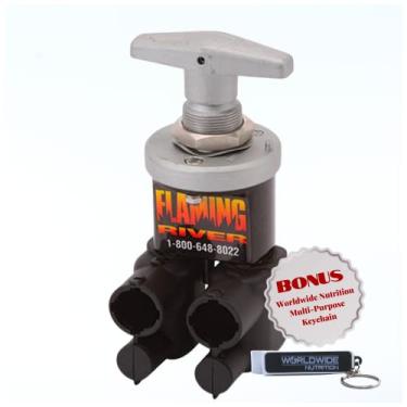 Imagem de Interruptor de desconexão de bateria Flaming River – Peça de carro FR1043 – Interruptor AMP HD resistente feito nos EUA com tampas de terminal e suporte de bloqueio – para veículos grandes ou de