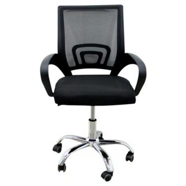 Imagem de Cadeira De Escritório Confortavel Home Office Mesh Diretor Giratoria New Java - Preto