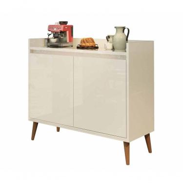 Imagem de Buffet Aparador Retrô Delux 2 Portas Off White - Moveisaqui