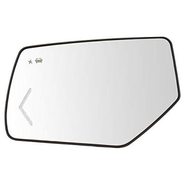 Imagem de TRQ Espelho de vidro aquecido Chevron seta ponto cego motorista esquerdo esquerdo compatível com GM SUV