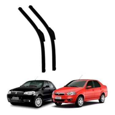 Imagem de Par Palhetas Limpador Chuva Parabrisa Palio Siena Strada