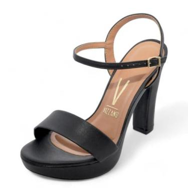Imagem de Sandália Feminina Vizzano Salto Alto REF: 6292200 PELICA, 34, Preto
