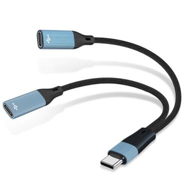 Imagem de Azddur Cabo USB C Splitter OTG compatível com iPad Pro (USB c para USB duplo c fêmea)
