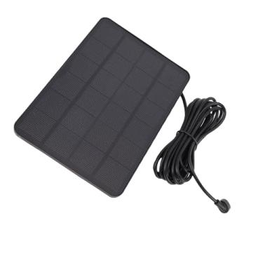 Imagem de Yunir Painéis Solares de 5 W para Câmera de Segurança, Painel Solar Adequado para Versão de Bateria Externa Interna Nest Cam, IP66 à Prova D'água, Suporte de Segurança Ajustável de 360 (2 unidades)
