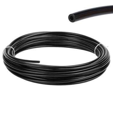 Imagem de AHANDMAKER 1 peça de mangueira de ar de 15/81 cm, tubo pneumático de nylon, preto, kit de linha de ar industrial de 10 m de comprimento para reparo de linha de freio de caminhão de oficina, instalação