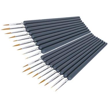 Imagem de RiToEasysports Kit de Caneta para Pintura a óleo, Conjunto de Escova de Cabelo de Lobo Macio para Pintura Acrílica, 2 Conjuntos de Caneta de Linha de Gancho Aquarela, Presente para