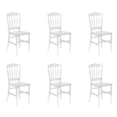 Imagem de Conjunto com 6 Cadeiras Dior Resina Cristal