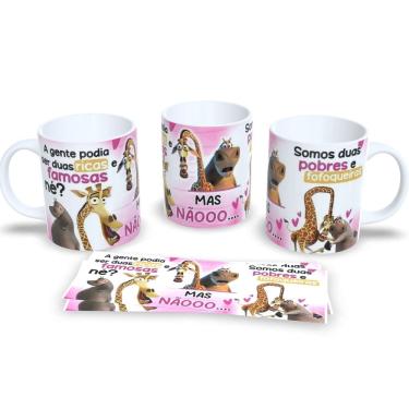 Imagem de Caneca Capivara Branca Porcelana Resistente Micro-ondas