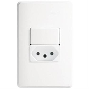 Imagem de Interruptor Paralelo + Tomada 2p + T 10a 250v 4x2 Zeffia - 680114 - Pial Inter.paralelo+tomada 2p+t 10a 250v 4x2