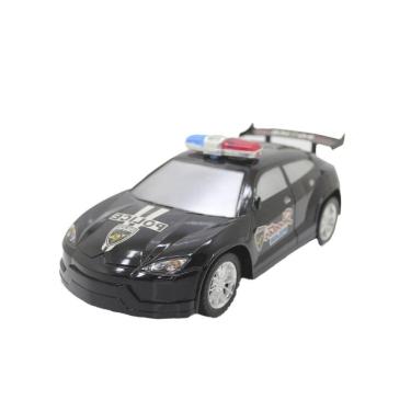 Imagem de Brinquedo Carrinho Esportivo De Policia Fricção Preto