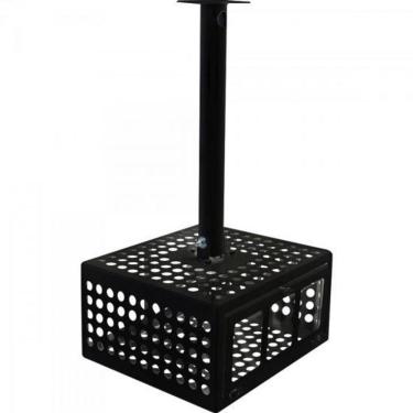 Imagem de Suporte De Teto Com Inclinação Para Projetor Gaiola Preto Multivisão [f002]