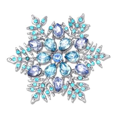 Imagem de YAHPERN Broche de Natal para mulheres, arco de árvore de Natal, floco de neve, rena, broches de alegria, acessórios de joias de Natal, roupas de férias de inverno, lembrancinhas de festa, presentes