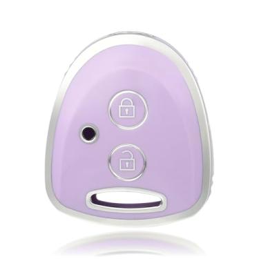 Imagem de Capa para chave de carro de TPU (poliuretano termoplástico), capa de proteção para chave automotiva Perodua, capa moderna, 2 botões, acessórios de carro