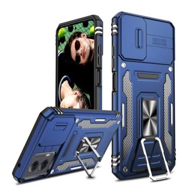 Imagem de LeYi Capa para Motorola Moto G-Power-2024: capa para Moto g Power 5g 2024 com capa deslizante para câmera, [grau militar] à prova de choque, suporte magnético para Motorola Moto g Power 5g 2024, azul