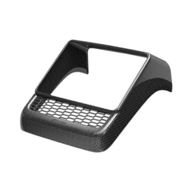 Imagem de KiBcsLic Tampa da saída de ar traseira, instalação rápida, tampa saídas de ar condicionado para caminhonetes Model 3, Fibra de Carbono