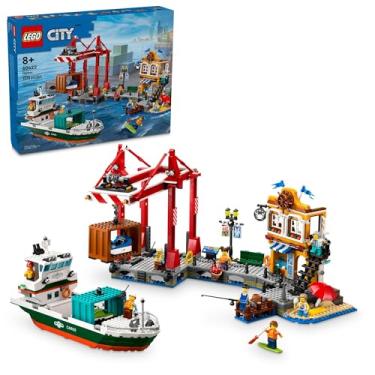 Imagem de LEGO My City Porto à Beira-mar com Navio de Carga 60422