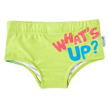 Imagem de Sunga Bebê e Infantil Proteção UV50+ Monstro Divertido Verde Neon Tip Top-Masculino