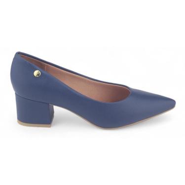 Imagem de Sapato Feminino Vizzano 1220.315 Bico Fino Salto Bloco