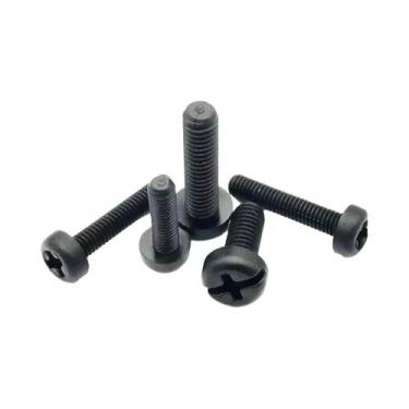 Imagem de Parafuso Phillips De Plástico Nylon Preto M2 M2.5 M3 M4 Espaçador Hexa