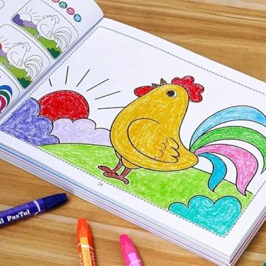 Imagem de Desenho educativo de 48 páginas, livro de colorir, arte de graffiti, material de papel, caderno de esboços de atividades artesanais