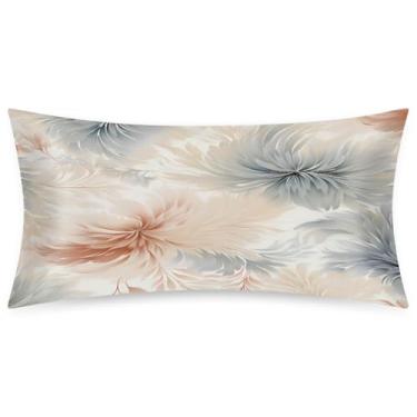 Imagem de Fronha King Size de cetim de seda para cabelo e pele, capa de almofada macia, antiderrapante, refrescante, arte abstrata, com fecho de envelope para dormir, mulheres, homens, crianças, 50,8 x 101,6 cm