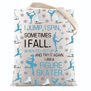 Imagem de VAMSII Presentes de patinadores no gelo, sacola para patinadores, presente inspirador para amantes de patinação em equipe, skatistas, presentes, Bolsa Usskatertote