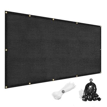 Imagem de FOTMISHU 90% tecido de sombra antienvelhecimento 0,9 m x 4 m rede resistente a UV, protetor solar lona de malha de sombra de jardim para cobertura de plantas estufa celeiro ou canil dossel flores