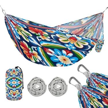 Imagem de ATTX Rede mexicana de cerâmica para acampamento – Redes leves e portáteis, capacidade de 150 kg para uso interno, caminhadas, mochilão, viagens, quintal, praia (623)