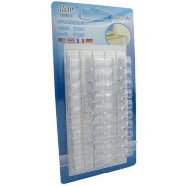 Imagem de Kit Organizador Fixador De Fio E Cabo Transparente - oem, G - 16UN