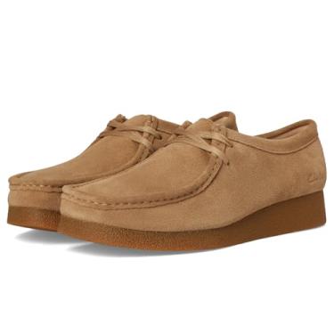 Imagem de Clarks Sapato feminino Wallabee Evo Oxford, Camurça de areia escura, 7