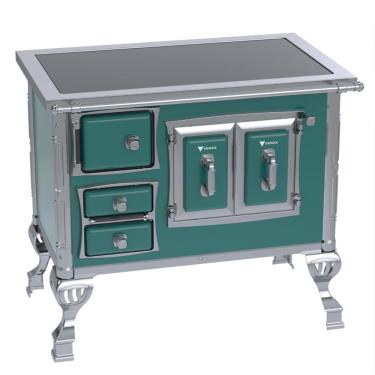 Imagem de Fogao a Lenha Venax GII n 1 Sec XVIII Premium Turquesa SD