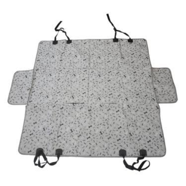 Imagem de Capa de Banco para Cachorro Protetor Carro Pets Impressões Osso Traseiro Resistente a Arranhões Carros Caminhões SUVs