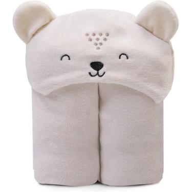 Imagem de Cobertor Infantil Manta Microfibra Mami Bichuus Com Capuz Bordado 1,10