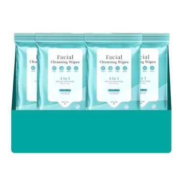 Imagem de Lenços de limpeza facial, extrato de óleo de melaleuca para limpeza facial, ácido salicílico para tratamento de acne, cuidados hidratantes dos poros para pele sensível, lenços de limpeza dupla face