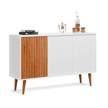 Imagem de Buffet Aparador Sala De Estar E Jantar Star Branco - Moveisaqui