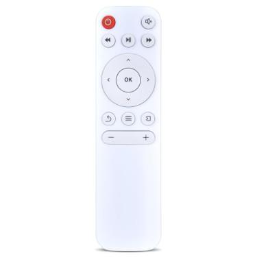 Imagem de RETROSUN Controle remoto de substituição para ZDK ATM269D, para Wielio 269D 269E, para Meer YG300 YG230, para mini projetor ARTSEA - branco