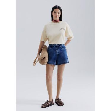 Imagem de Shorts Jeans Feminino Barra A Fio Hering-Feminino